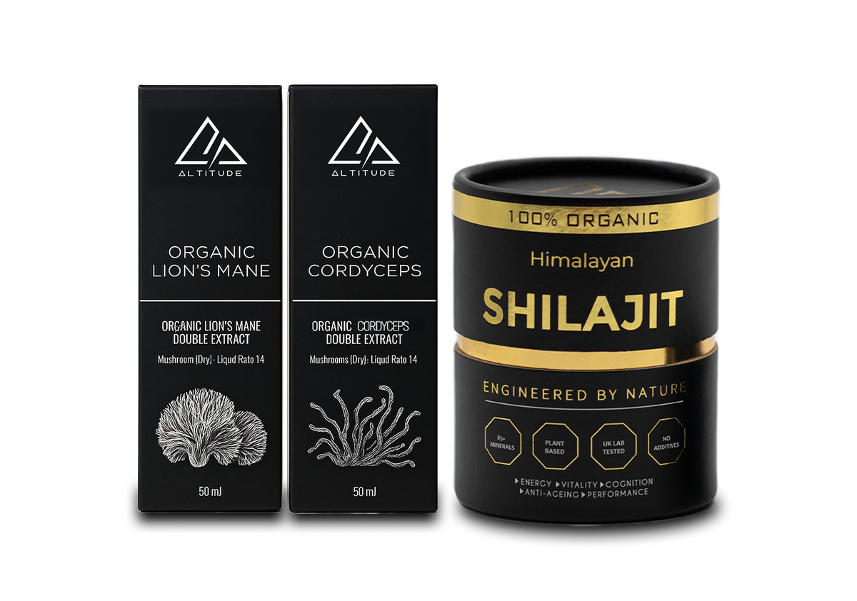 Shilajit, Lion's Mane and Cordycep Bundle